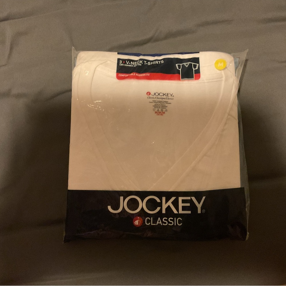 New in Pkg Jockey V-Neck T Shirts